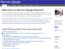 Tablet Screenshot of narrow-gauge.co.uk